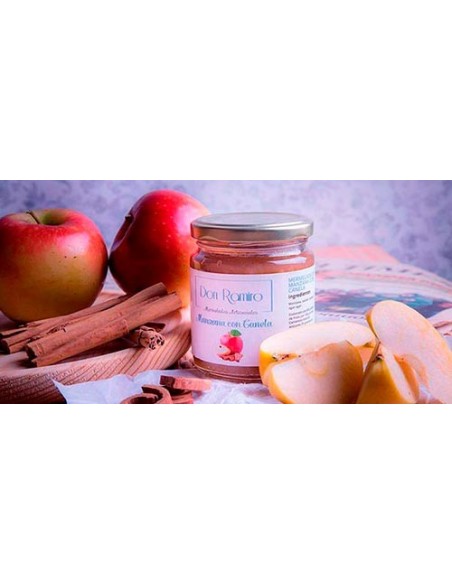bodegón mermelada de manzana con canela