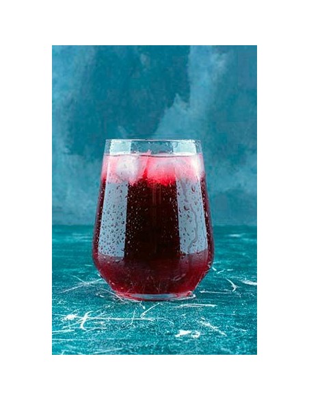 zumo de arándanos bodegón