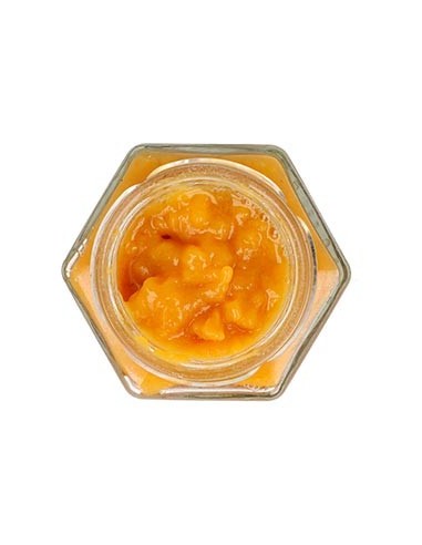 Textura de la compota de mango sin azúcar