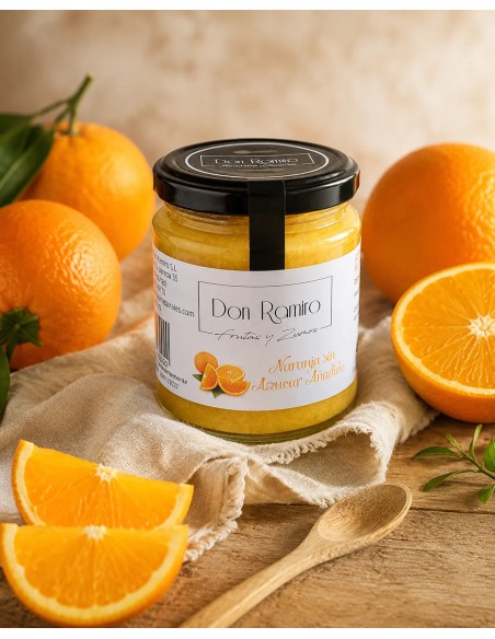 Compota de naranja sin azúcar bodegón