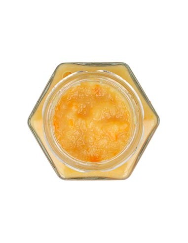 Textura de la compota de naranja sin azúcar