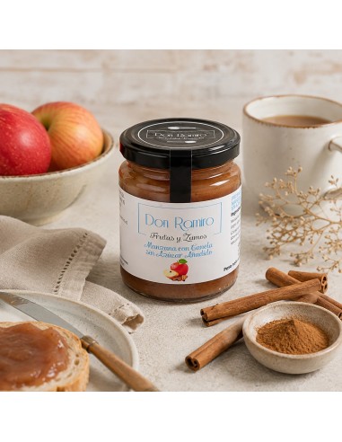 Compota de manzana y canela sin azúcar bodegón