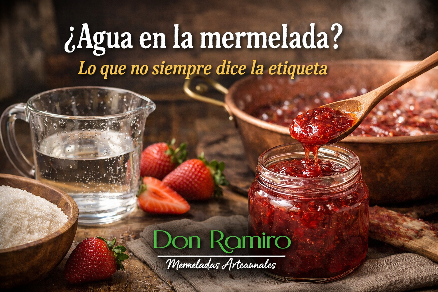 Agua añadida en la mermelada: lo que no siempre dice la etiqueta